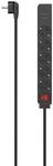 Steckdosenleiste, 5-fach, USB-A 17W, Schalter, 1,4 m, Schwarz (00223184)