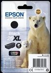 C13T26214012 26XL Eisb&auml;r schwarz Druckerpatrone