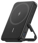 322 MagGo Powerbank (5.000mAh, 7,5W), USB-C und mit Stand, Schwarz