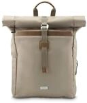 "Laptop-Rucksack ""Silvan"", Rolltop, nachhaltig, bis 41 cm (16.2""), Beige