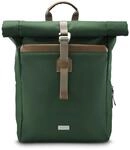 "Laptop-Rucksack ""Silvan"", Rolltop, nachhaltig, bis 41 cm (16.2""), Gr&uuml;n