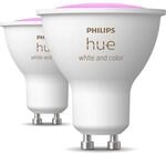 "LED-Lampe ""Ambience"" GU10, Doppelpack, wei&szlig; (00227727)"