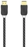 High Speed HDMI&trade;-Kabel, St.-St., Ethernet, Gewebe, vergoldet, Schw., 1,5 m