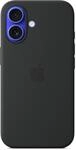 iPhone 16 Silikon Case mit MagSafe - Schwarz