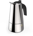 Espressokocher aus Edelstahl f&uuml;r 4 Tassen, Herdkanne, u.a. Induktion, 200ml