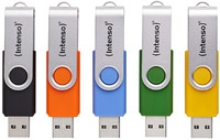 64GB Basic Line 5er Multipack, gelb, gr&uuml;n, schwarz, blau, orange