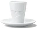 Espresso Mug mit Henkel 80ml - Grummelig wei&szlig; Tasse