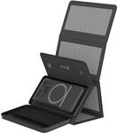 Powerbank 15W Wireless 10.000 mAh mit 2-in-1 Solarpanel, Schwarz