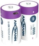 Li-Ion Akkus Mono D Typ 6000 (min. 5400 mAh) 2er Karton