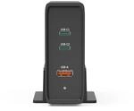 Universal-USB-C-Ladestation, GaN, 3 Ports, Power Delivery (PD), 5-28V/140W...