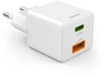 Schnellladeger&auml;t, 1x USB-C, 1x USB-A, Mini-Ladeger&auml;t, PD, 20 W, Wei&szlig; (00201991)