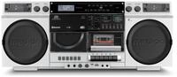 LIFE P66538 (MD44538) Retro-Boombox silber