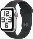 Watch SE GPS + Cellular, 44 mm Aluminiumgeh&auml;use Mitternacht, Sportarmband Schwarz -
