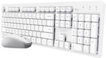 Ody II Stilles kabelloses Maus-Tastatur-Set, wei&szlig;