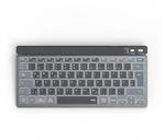 "Multi-Device-Tastatur ""WK-700"", kabellos, beleuchtet, klein, SW, QWERTZ DE