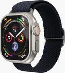 Watch Strap - Woven Loop - Armband für Apple Watch 44 / 45 / 46 / 49 mm, Navy Watch Strap - Woven Loop - Armband für Apple Watch 44 / 45 / 46 / 49 mm, Navy