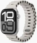 Watch Strap - Wave Band 2 - Armband f&uuml;r Apple Watch 44 / 45 / 46 / 49 mm, Cream