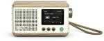 DAB+ Radio Classic Mini baumwoll-wei&szlig;/ eiche