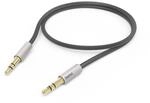 Aux-Kabel &ldquo;AluLine&ldquo; 3,5 mm Klinke &ndash; 3,5 mm Klinke, 0,5 m, Silber/Schwarz