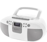 SCD7800 Wei&szlig; Radiorekorder mit CD-Spieler und Kassettendeck