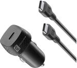 Super Fast Car Charger Kit 25 Watt Typ-C Black Autoladeger&auml;t