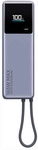 165W Power Bank 10.000-mAh (Integriertes Kabel), Grau