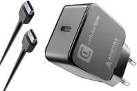 Cellularline USB-C Charger Kit f&uuml;r Samsung, 1m, 15 Watt, Black