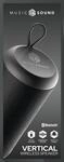 Music & Sound Bluetooth Vertical Speaker Black (61069) Bluetooth-Lautsprecher