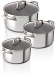3-teiliges Set aus Edelstahl - C63000DE Kochgeschirrset