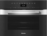 H 7440 BM Kompakt-Backofen mit Mikrowelle Edelstahl/CleanSteel
