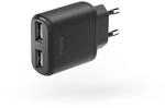 Ladeger&auml;t, 2x USB-A, 12 W, Schwarz (00201627)