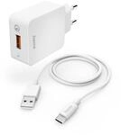 Schnellladeger&auml;t mit Ladekabel USB-C, 19,5 W, 1,5 m, Wei&szlig; (00201626)