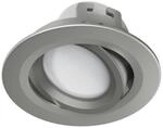 WLAN LED-Einbauspot, 5W, per Sprache/App steuern, verstellbar, Satin-Nickel