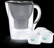 Wasserfilter-Kanne Marella graphit (2,4l) inkl. 3 MAXTRA PRO All-in-1 Kartusche