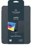 Satin H&uuml;lle f&uuml;r Apple iPad 10,9 Zoll 10.Gen (2022), Schwarz/Blau