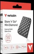 Store 'n' Go Mini Diamond SSD 512 GB, Schwarz