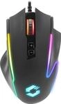 DECUS NX RGB Gaming Maus, schwarz gummiert