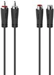 Audio-Verl&auml;ngerungskabel, 2 Cinch-Stecker - 2 Cinch-Kupplungen, 5,0 m (00205095)
