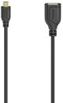 "Micro-USB-OTG-Kabel ""Flexi-Slim"", USB 2.0, 480 Mbit/s, 0,15 m (00200613)"
