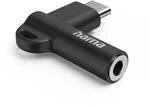 Aux-Adapter USB-C &ndash; 3,5-mm-Klinke-Buchse, 90&deg; Winkelstecker, Schwarz (00201701)