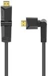 High Speed HDMI&trade;-Kabel, St.- St., Rotation, vergoldet, Ethernet, 1,5 m...