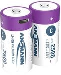 Li-Ion Akkus Baby C Typ 2500 (min. 2300 mAh) 2er Papierblister
