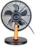 86715 Black Steel Tischventilator