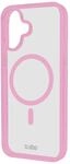 Case f&uuml;r iPhone 16 mit farbigen R&auml;ndern, kompatibel mit MagSafe Aufladung, Rosa