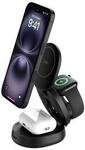 BoostCharge Kompakte magnetische 3-in-1-Ladestation, schwarz