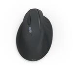Hama Vertikale, ergonomische Linksh&auml;nder-Maus EWM-500L, Funk, 7 Tasten, Schwarz