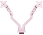 Alzare Neo Duo Doppelter Gasfeder-Monitorarm, Pink