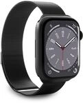 Milanese Mesh Strap f&uuml;r Apple Watch 42-44-45-49mm Schwarz
