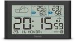 "Wetterstation ""Sylt"", mit Au&szlig;ensensor, Funk, Wecker, Schwarz (00222216)"