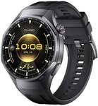 Watch GT6 Pro, 46mm, Schwarzes Titangeh&auml;use mit schwarzem Fluorelastomerarmband